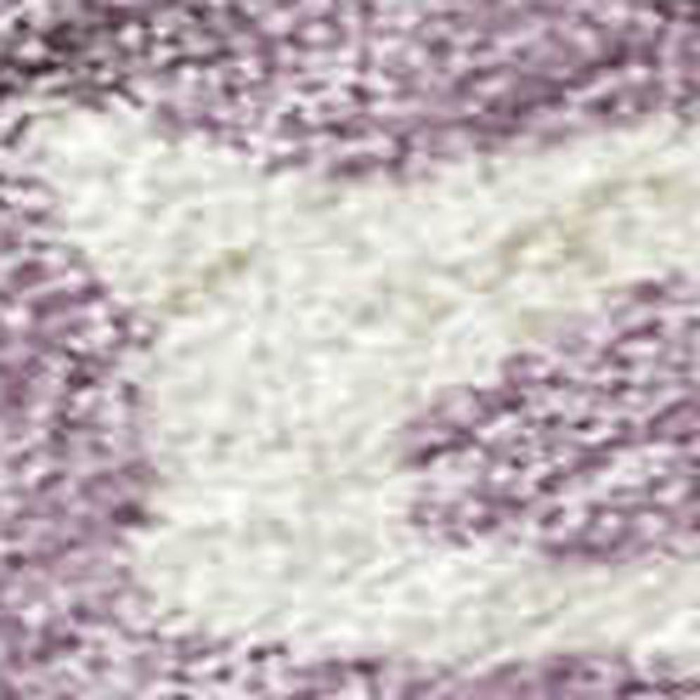 HomeRoots 5' X 8' Striped Lavender Ivory Beige Area Rug - Durable, Washable, Indoor/Outdoor Versatile Decor 690448