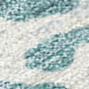 HomeRoots 9' X 12' Stylish Teal Blue, Ivory & Khaki Striped Washable Indoor/Outdoor Area Rug for Versatile Use 690463