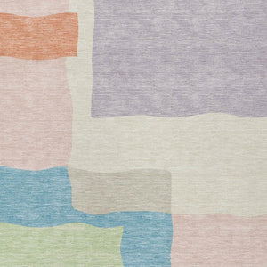 HomeRoots 10' Modern Abstract Washable Area Rug in Pink, Lavender & Coral - Perfect for Indoor & Outdoor Use! 690542