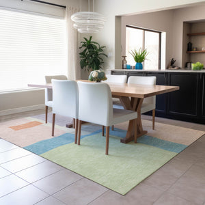 HomeRoots 10' Modern Abstract Washable Area Rug in Pink, Lavender & Coral - Perfect for Indoor & Outdoor Use! 690542