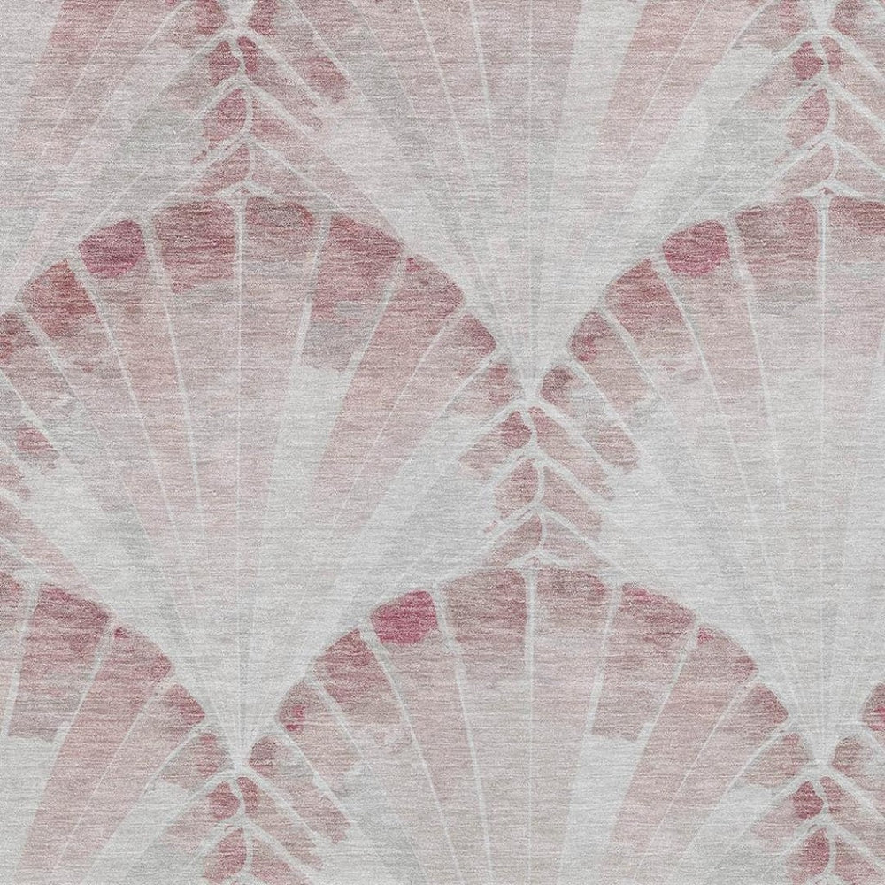 HomeRoots 10' Blush and Ivory Seashell Washable Area Rug – Durable, Stylish for Indoor & Outdoor Use, Easy Care! 690572