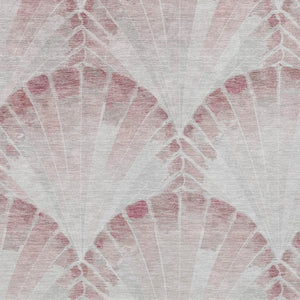 HomeRoots 10' Blush and Ivory Seashell Washable Area Rug – Durable, Stylish for Indoor & Outdoor Use, Easy Care! 690572