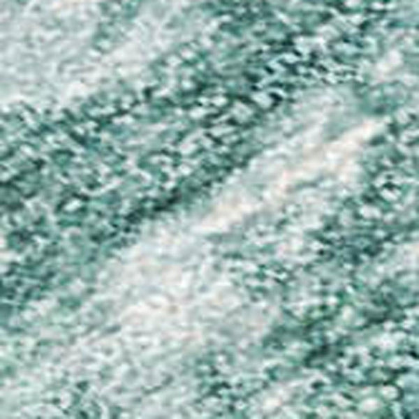 HomeRoots 5' Washable Abstract Area Rug in Mint Green, Teal Blue & Ivory for Indoor/Outdoor Spaces, Durable & Stylish 690598