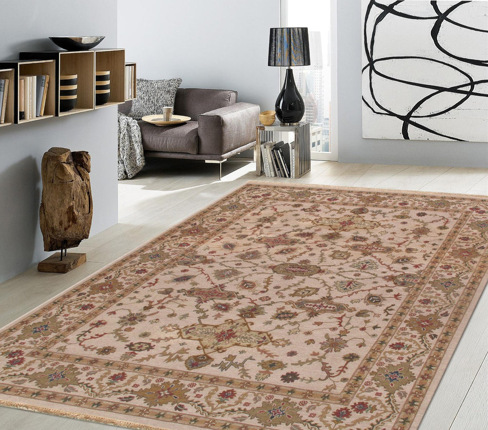 Pasargad Home Sumak Hand-Woven Wool Area Rug - Elegant 8'11" x 12'2" for Traditional Decor