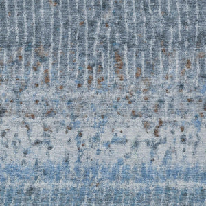 HomeRoots 9' X 12' Blue and Green Abstract Area Rug - Washable, Stain-Resistant, Indoor/Outdoor Durability! 690739