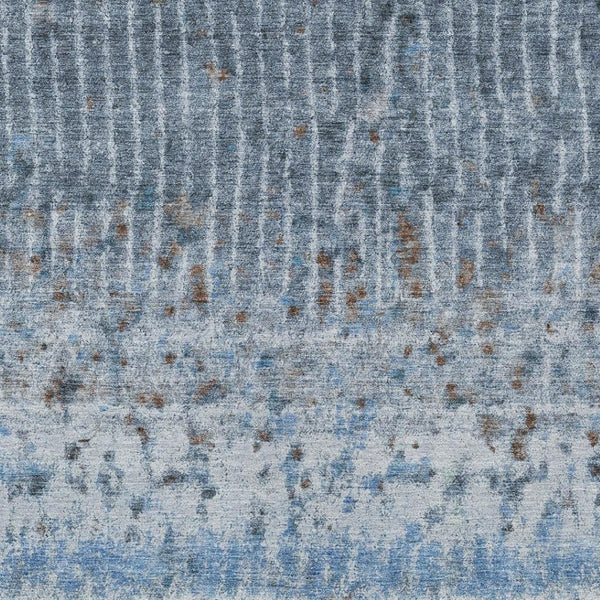HomeRoots 10' Blue and Green Abstract Area Rug – Stylish Washable Indoor-Outdoor Design for High-Traffic Spaces 690740