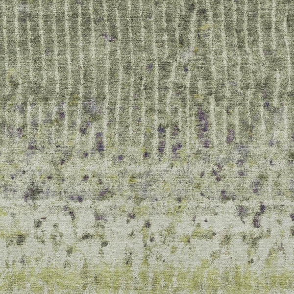 HomeRoots 10' Olive Green & Copper Abstract Washable Area Rug - Durable, Stylish for Indoor & Outdoor Spaces 690746