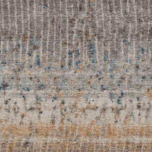 HomeRoots 9' X 12' Taupe Merlot Copper Abstract Area Rug - Stylish, Washable, Durable for Indoor & Outdoor Use 690751