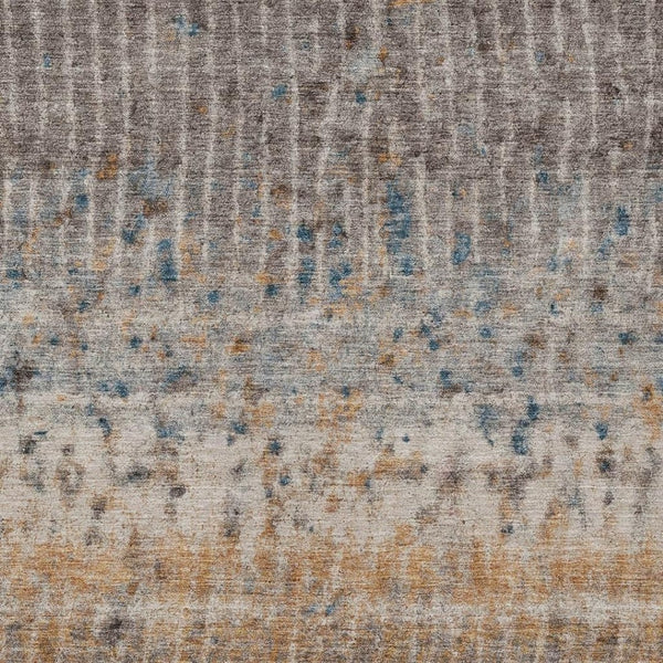 HomeRoots 9' X 12' Taupe Merlot Copper Abstract Area Rug - Stylish, Washable, Durable for Indoor & Outdoor Use 690751