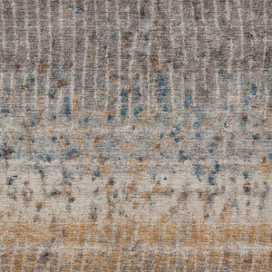 HomeRoots 10' X 14' Abstract Taupe, Merlot & Copper Washable Area Rug for Indoor/Outdoor Versatility & Style 690752
