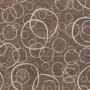 HomeRoots 5' X 8' Brown and Beige Geometric Area Rug - Stylish, Washable, Durable for Indoor & Outdoor Use! 690772