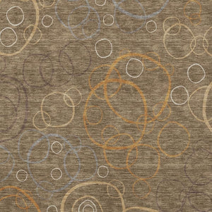 HomeRoots 10' Geometric Indoor Outdoor Area Rug in Brown, Copper & Ivory - Washable, Stylish & Durable Design 690812