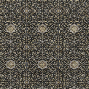HomeRoots 8' X 10' Durable Black, Brown & Gray Oriental Washable Area Rug for Indoors & Outdoors - Stylish Charm 690852