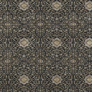 HomeRoots 9' X 12' Stylish Black Brown and Gray Oriental Area Rug – Washable, Durable for Indoor & Outdoor Use 690853