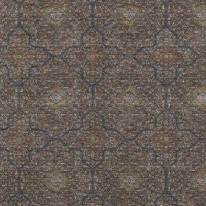 HomeRoots 5' X 8' Chocolate Gray Terra Cotta Oriental Washable Area Rug for Indoor & Outdoor High-Traffic Areas 690856