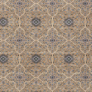 HomeRoots 9' X 12' Copper Black & Brown Oriental Rug – Washable, Durable, Indoor/Outdoor Elegance for All Spaces 690865