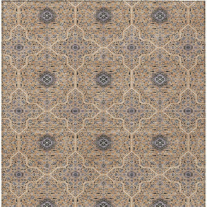 HomeRoots 10' Elegant Copper & Black Oriental Washable Area Rug for Indoor & Outdoor Spaces - Durable & Stylish 690866