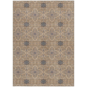 HomeRoots 10' Elegant Copper & Black Oriental Washable Area Rug for Indoor & Outdoor Spaces - Durable & Stylish 690866
