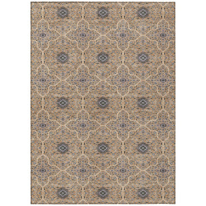 HomeRoots 10' Elegant Copper & Black Oriental Washable Area Rug for Indoor & Outdoor Spaces - Durable & Stylish 690866