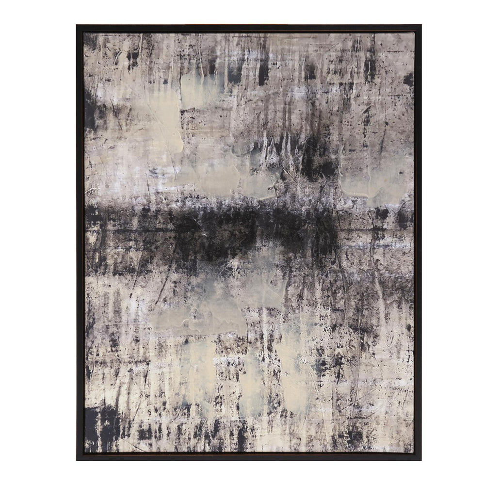 Howard Elliott Concrete Urban Wave Art: Hand-embellished Giclee Canvas Capturing Coastal City Textures & Colors Gray Ps,320g Canvas,Glass 69093-howard-elliott