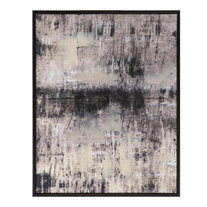 Howard Elliott Concrete Urban Wave Art: Hand-embellished Giclee Canvas Capturing Coastal City Textures & Colors Gray Ps,320g Canvas,Glass 69093-howard-elliott