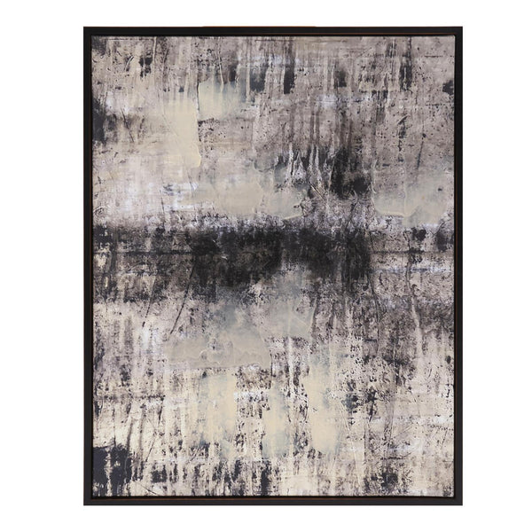 Howard Elliott Concrete Urban Wave Art: Hand-embellished Giclee Canvas Capturing Coastal City Textures & Colors Gray Ps,320g Canvas,Glass 69093-howard-elliott