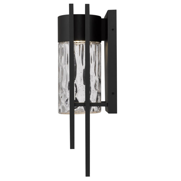 English Elm 15 Inch Hammered Glass Led Wall Sconce Dimmable Bathroom Vanity Hallway Light B370P417689