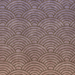 HomeRoots 8' Modern Geometric Chocolate Purple & Mauve Area Rug - Washable, Durable for Indoor & Outdoor Spaces 691049
