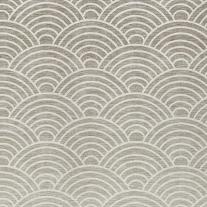 HomeRoots 10' Modern Geometric Washable Area Rug in Ivory, Beige & Brown - Durable Indoor/Outdoor Decor 691057