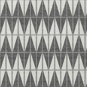 HomeRoots 9' x 12' Stylish Ivory Gray & Black Geometric Washable Area Rug for Indoor & Outdoor Spaces 691080