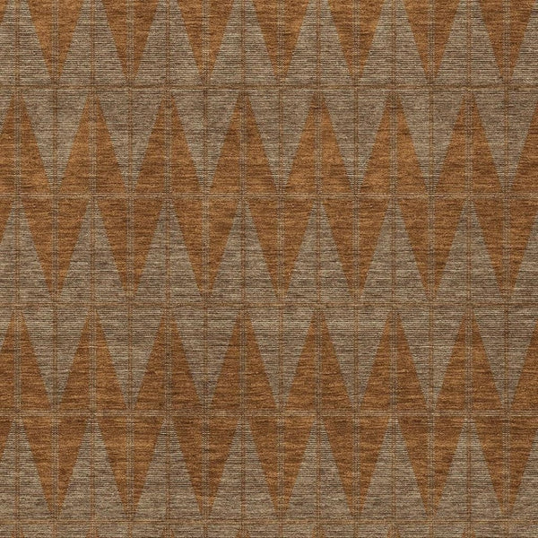 HomeRoots 8' X 10' Durable Rust & Beige Geometric Washable Rug - Perfect for Indoor/Outdoor Style & Comfort! 691091