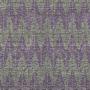 HomeRoots 8' X 10' Stylish Plum & Sage Geometric Washable Area Rug - Perfect for Indoor & Outdoor Spaces! 691097