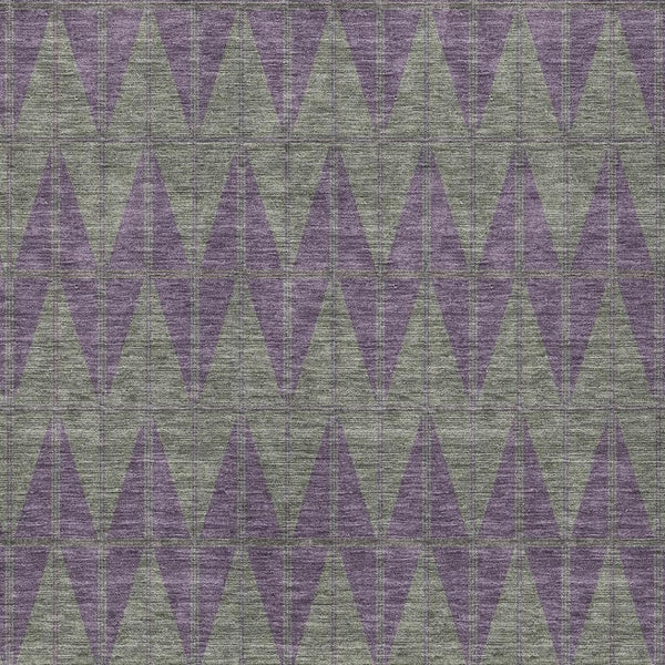 HomeRoots 10' X 14' Plum Geometric Area Rug - Stylish Indoor/Outdoor Washable Design for Easy Care & Durability 691099