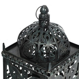 Christopher Knight Home® - Noble House - Jenera Shabby Chic Handcrafted Large Iron Decorative Lantern, Black Patina