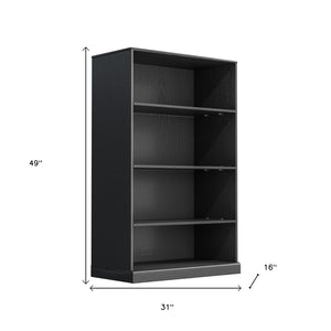 HomeRoots 31" Black Wood Accent Cabinet – Stylish Storage Solution for Modern Homes, Easy Assembly & Versatile Use 691102
