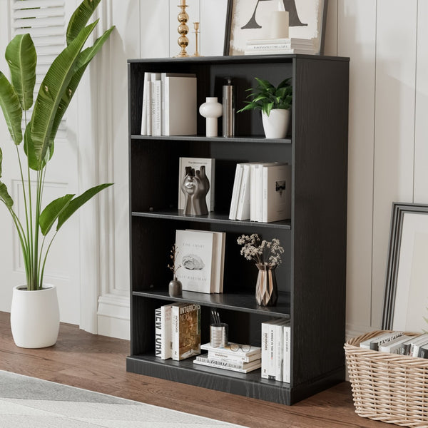 HomeRoots 31" Black Wood Accent Cabinet – Stylish Storage Solution for Modern Homes, Easy Assembly & Versatile Use 691102