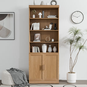 HomeRoots 31" Brown Wood Accent Cabinet - Stylish Storage Solution for Dining & Living Spaces, Easy Assembly! 691103
