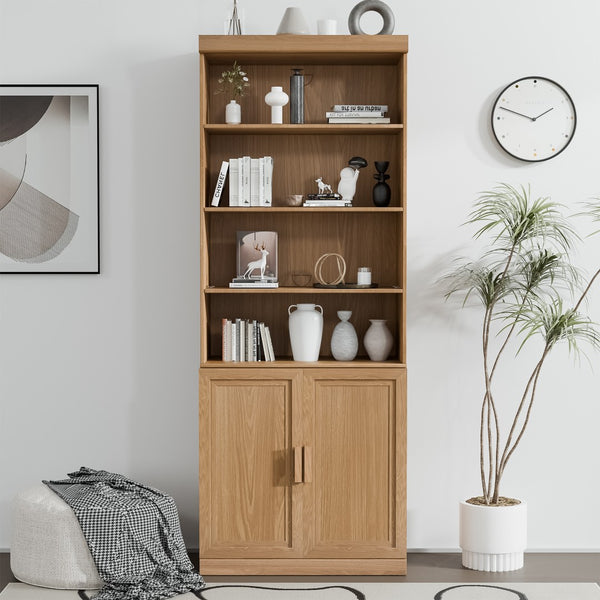 HomeRoots 31" Brown Wood Accent Cabinet - Stylish Storage Solution for Dining & Living Spaces, Easy Assembly! 691103