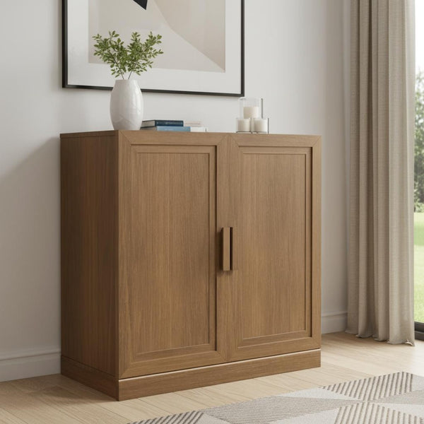 HomeRoots 31" Brown Wood Accent Cabinet – Stylish Storage Solution for Living Rooms, Bedrooms & Entryways 691104