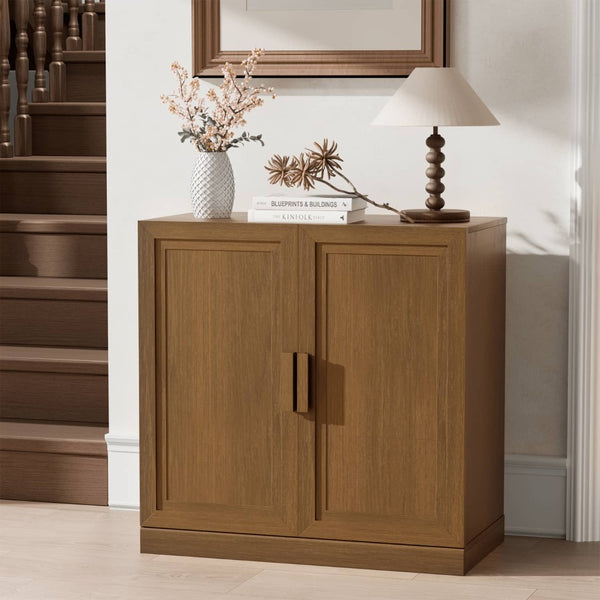 HomeRoots 31" Brown Wood Accent Cabinet – Stylish Storage Solution for Living Rooms, Bedrooms & Entryways 691104