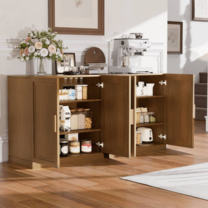 HomeRoots 31" Brown Wood Accent Cabinet – Stylish Storage Solution for Living Rooms, Bedrooms & Entryways 691104