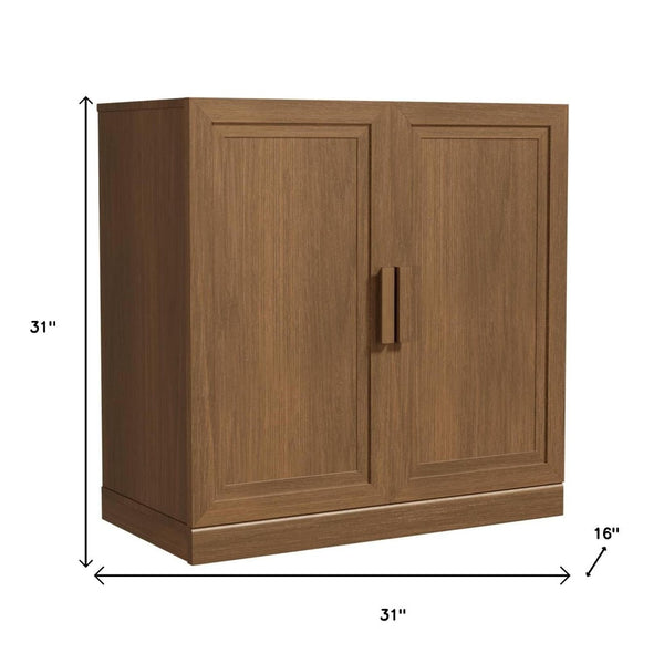 HomeRoots 31" Brown Wood Accent Cabinet – Stylish Storage Solution for Living Rooms, Bedrooms & Entryways 691104