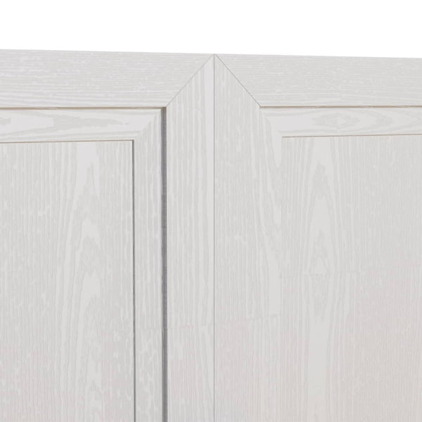 HomeRoots 31" White Wood Accent Cabinet - Contemporary Storage Solution for Your Home, Easy Assembly, Versatile Use 691107