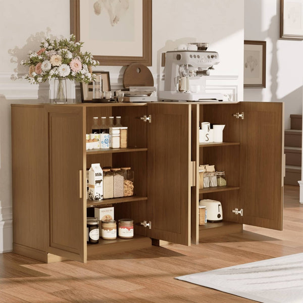 HomeRoots 31" Brown Wood Accent Cabinet - Stylish Storage Solution for Living Rooms, Bedrooms & Hallways 691108
