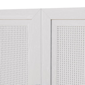 HomeRoots 31" White Wood Accent Cabinet – Stylish Storage Solution for Modern Living Rooms, Bedrooms & Offices 691111