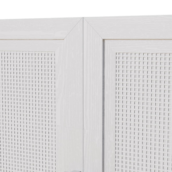 HomeRoots 31" White Wood Accent Cabinet – Stylish Storage Solution for Modern Living Rooms, Bedrooms & Offices 691111