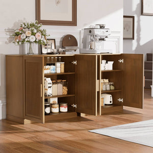 HomeRoots 31" Brown Wood Accent Cabinet - Stylish Storage Solution for Modern Homes, Easy Assembly & Versatile Design 691112