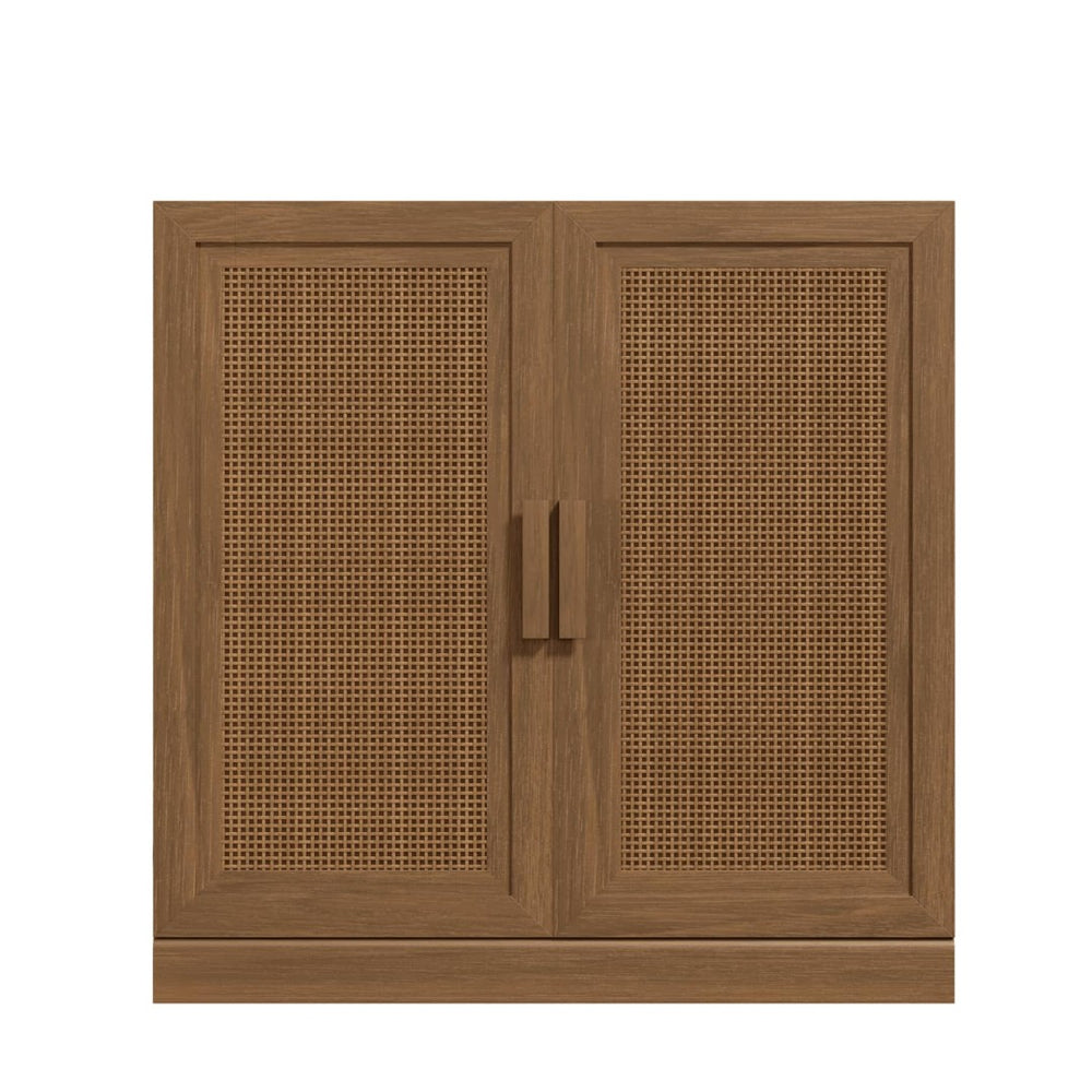 HomeRoots 31" Brown Wood Accent Cabinet - Stylish Storage Solution for Modern Homes, Easy Assembly & Versatile Design 691112