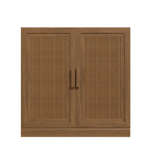 HomeRoots 31" Brown Wood Accent Cabinet - Stylish Storage Solution for Modern Homes, Easy Assembly & Versatile Design 691112