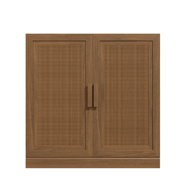 HomeRoots 31" Brown Wood Accent Cabinet - Stylish Storage Solution for Modern Homes, Easy Assembly & Versatile Design 691112